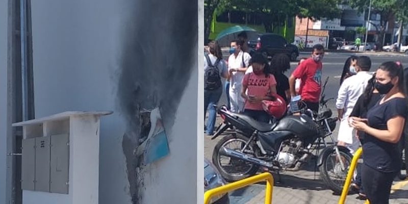 Princípio de incêndio atinge clínica na zona leste 