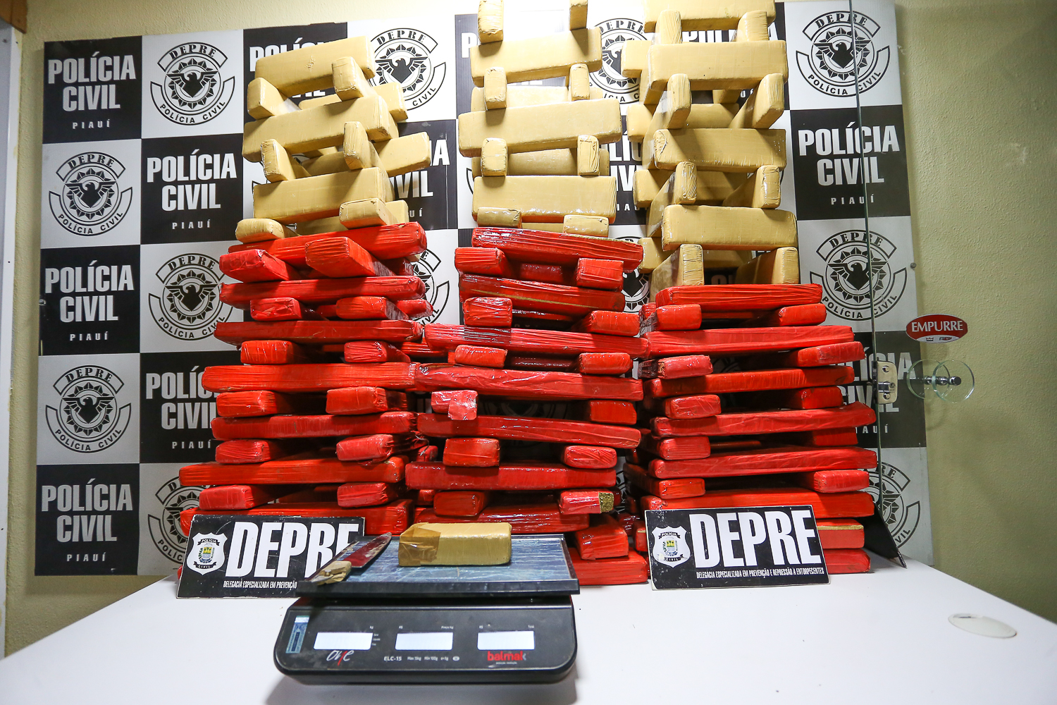 Maconha apreendida pela Depre 