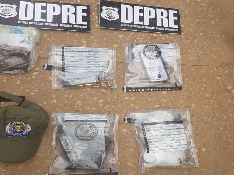 Material apreendido pela DEPRE em Teresina