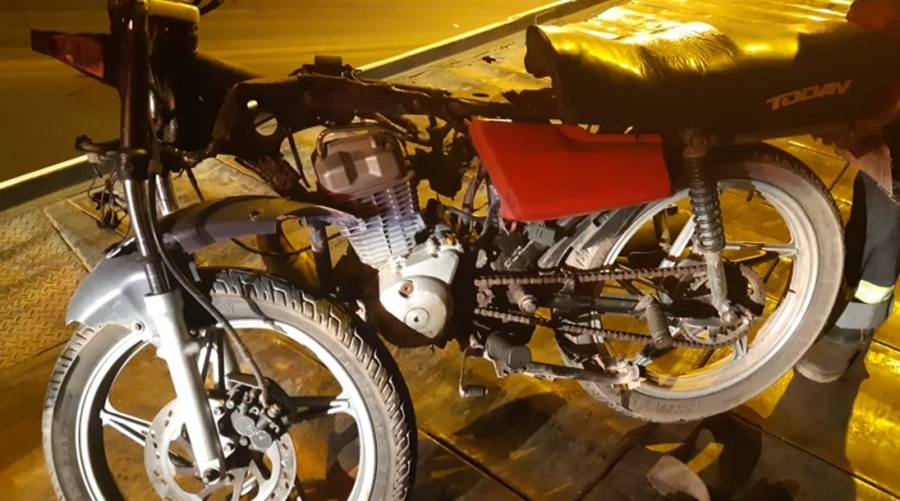 Motocicleta tomada de assalto é apreendida na BR 343