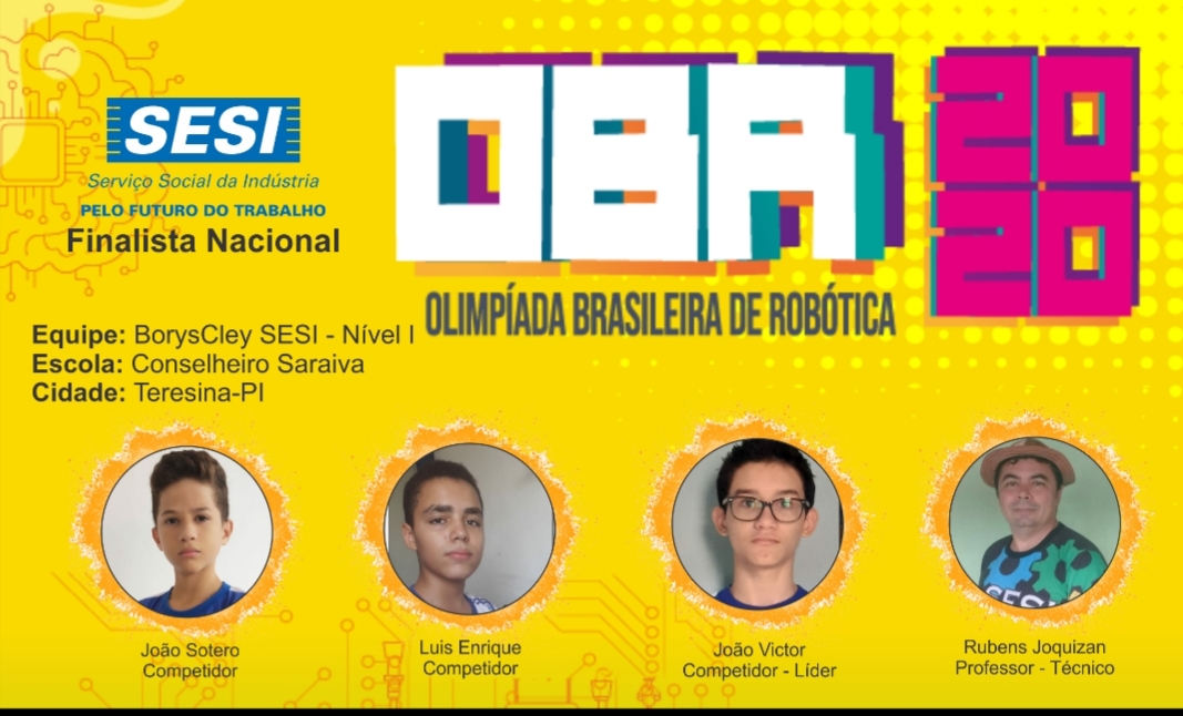 Alunos da escola do SESI