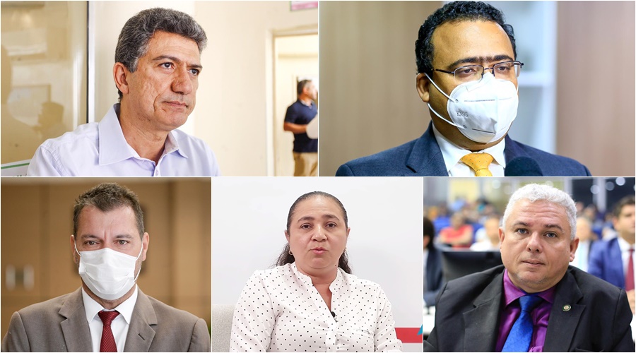 Caio Bucar, Dr. Lázaro, Joaquim do Arroz, Cida Santiago e Fábio Dourado